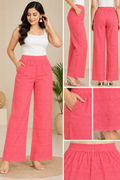 Pink Chikankari Embroidered Palazzo Pants